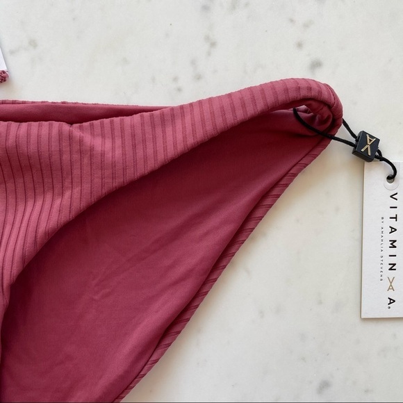 NWT Vitamin A Luciana Bottom in Heather Red Burgundy - Picture 3 of 8